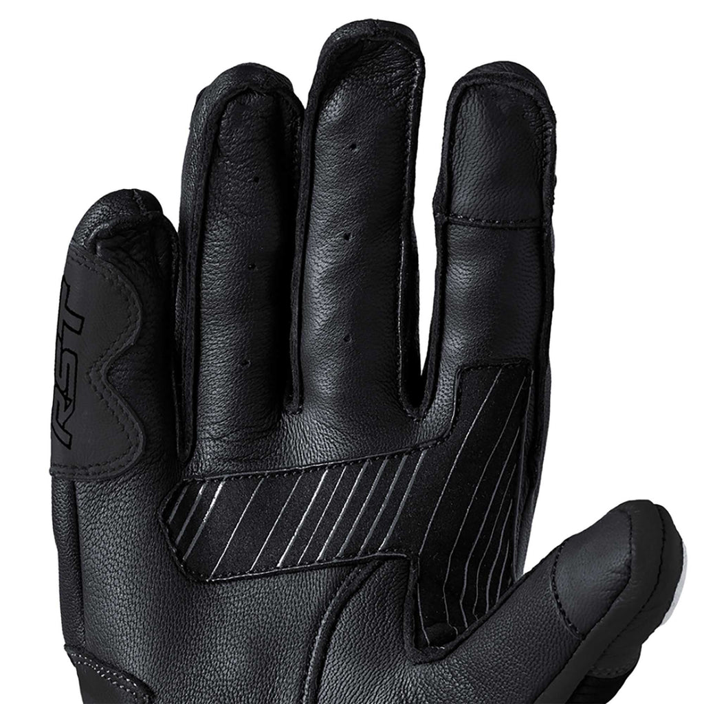 RST Motorcycle Road | Sports Leather Gloves - Fulcrum CE (Black/Black)