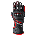 RST Motorcycle Road | Sports Leather Gloves - Fulcrum CE (Grey/Red/Black)