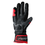 RST Motorcycle Road | Sports Leather Gloves - Fulcrum CE (Grey/Red/Black)