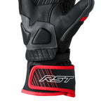 RST Motorcycle Road | Sports Leather Gloves - Fulcrum CE (Grey/Red/Black)