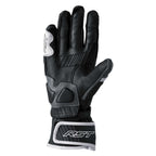 RST Motorcycle Road | Sports Leather Gloves - Fulcrum CE (Grey/White/Black)