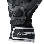 RST Motorcycle Road | Sports Leather Gloves - Fulcrum CE (Grey/White/Black)