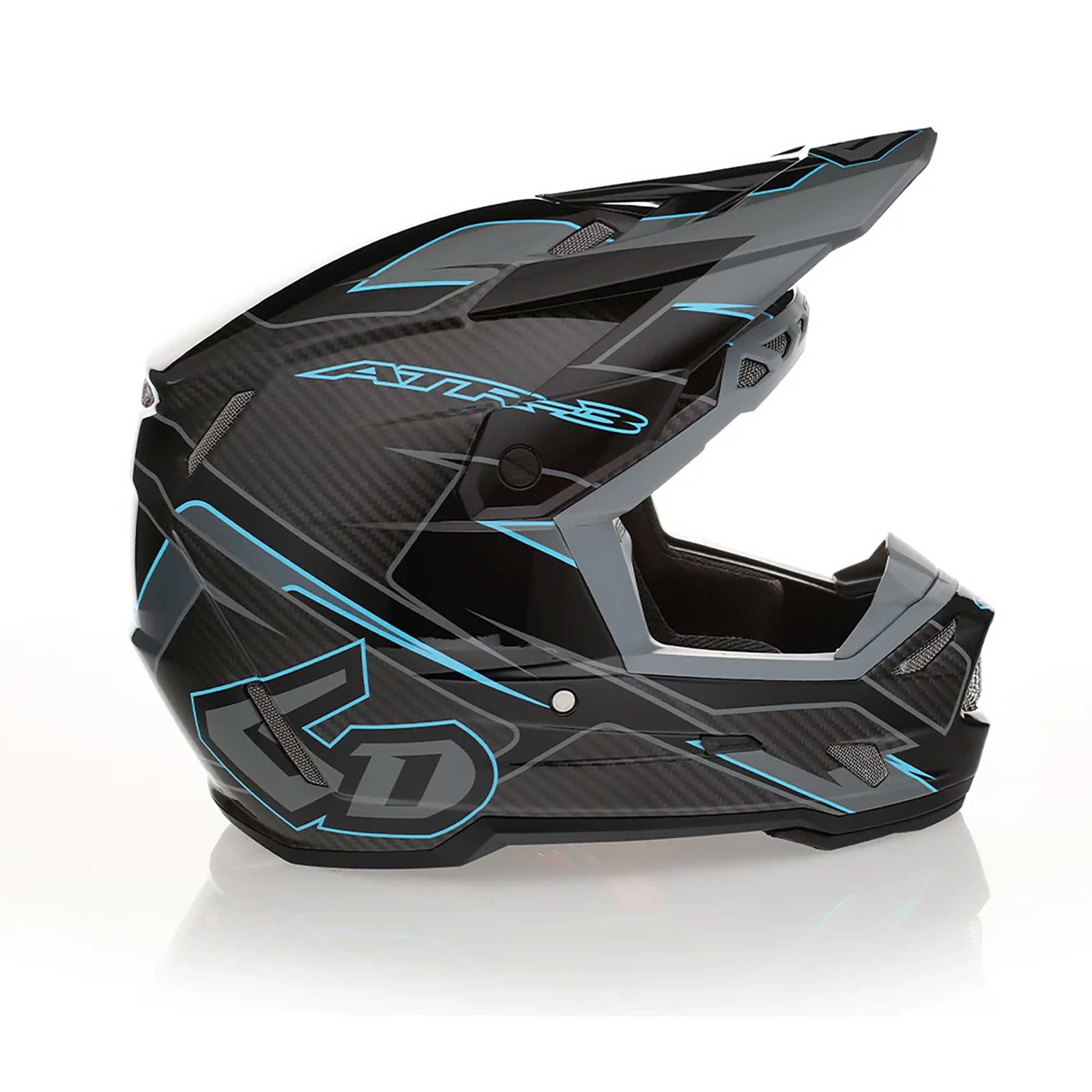 6D (MX26) Helmet - ATR-3 - FIM 2 - REFLEX (Black/Blue)