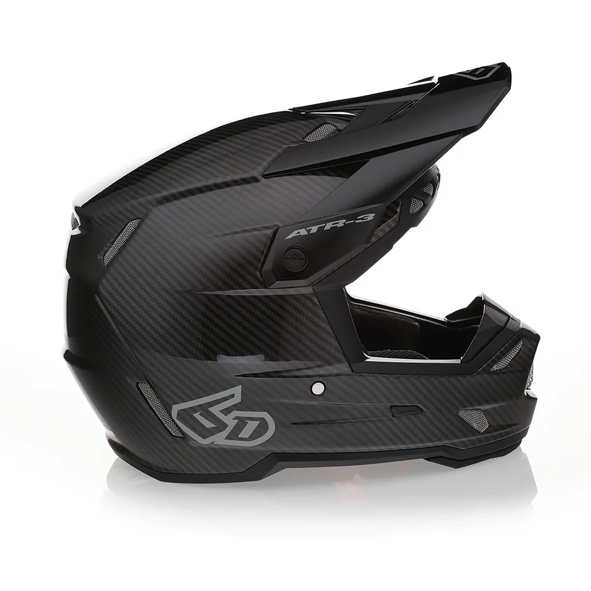 6D (MX26) Helmet - ATR-3 - FIM 2 - SOLID (Gloss Black)