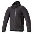 Alpinestars Neo Waterproof Hoodie Motorcycle Softshell Jacket (Black/Black)