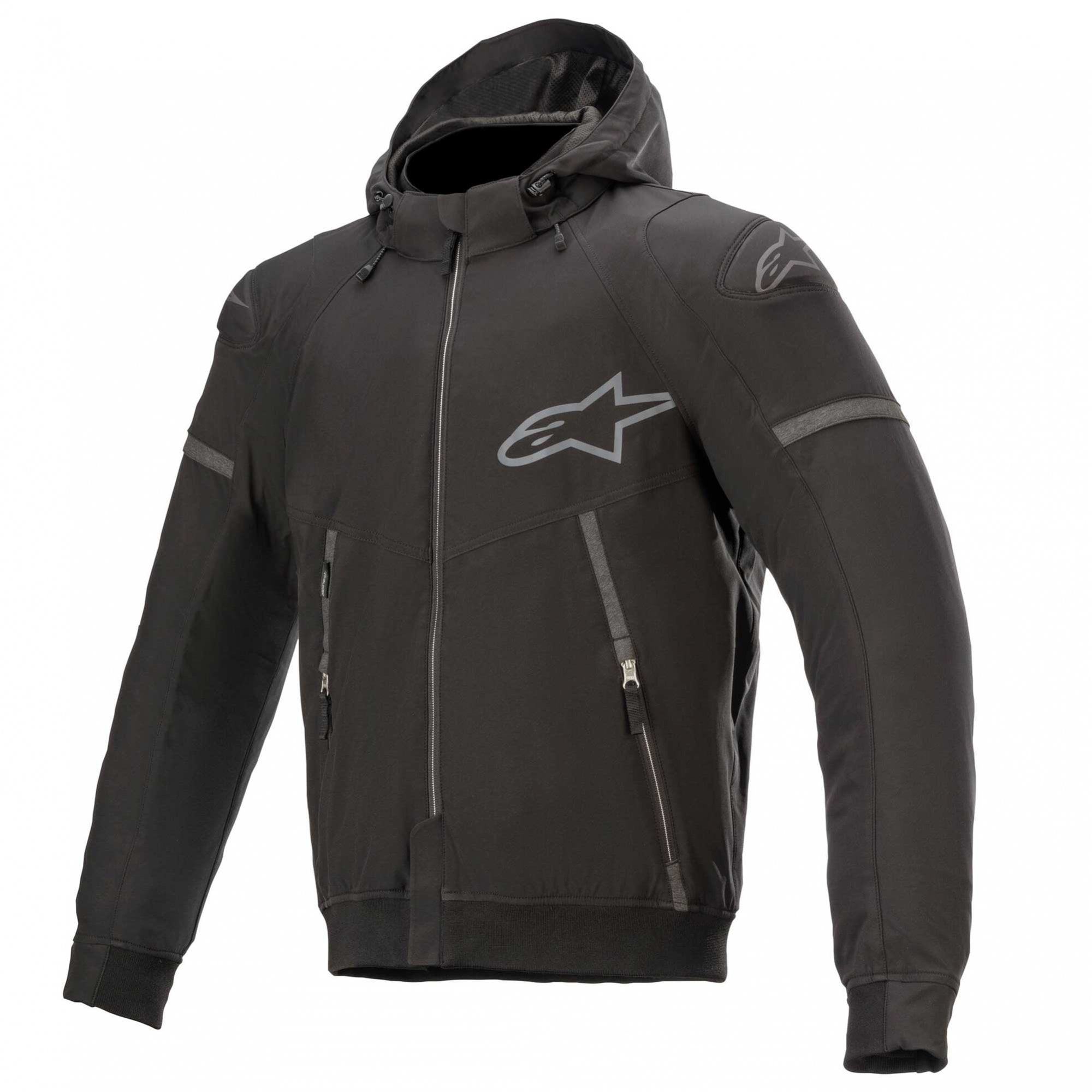 Alpinestars Sektor V2 Tech Hoodie Motorcycle Sports Softshell Jacket (Black)
