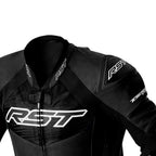 RST Motorcycle 1pc Race Suit - Tractech EVO D3O Armour (Black / White)