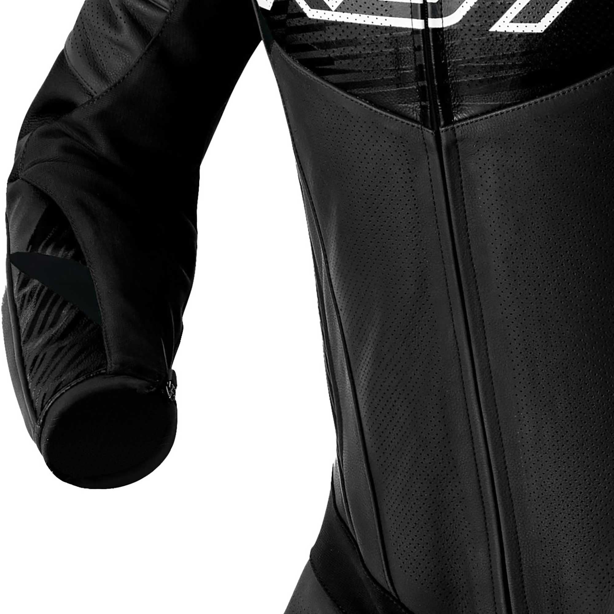RST Motorcycle 1pc Race Suit - Tractech EVO D3O Armour (Black / White)