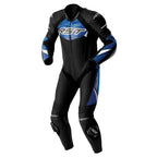 RST Motorcycle 1pc Race Suit - Tractech EVO D3O Armour (Black / Blue)