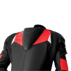 RST Motorcycle 1pc Race Suit - Tractech EVO D3O Armour (Black / Flo Red)
