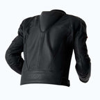 RST Motorcycle Race | Road Leather Jacket - Tractech Evo D3O Armour (Black / Black)