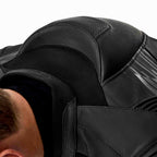 RST Motorcycle Race | Road Leather Jacket - Tractech Evo D3O Armour (Black / Black)