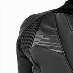 RST Motorcycle Race | Road Leather Jacket - Tractech Evo D3O Armour (Black / Black)
