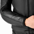 RST Motorcycle Race | Road Leather Jacket - Tractech Evo D3O Armour (Black / Black)