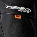 RST Motorcycle Race | Road Leather Jacket - Tractech Evo D3O Armour (Black / White)