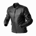 RST Motorcycle Classic | Urban Leather Jacket - Roadster Air D3O Armour (Black)