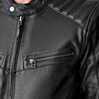 RST Motorcycle Classic | Urban Leather Jacket - Roadster Air D3O Armour (Black)