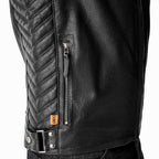 RST Motorcycle Classic | Urban Leather Jacket - Roadster Air D3O Armour (Black)
