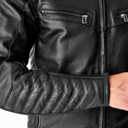 RST Motorcycle Classic | Urban Leather Jacket - Roadster Air D3O Armour (Black)