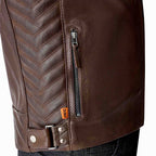 RST Motorcycle Classic | Urban Leather Jacket - Roadster Air D3O Armour (Walnut Brown)