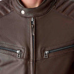 RST Motorcycle Classic | Urban Leather Jacket - Roadster Air D3O Armour (Walnut Brown)