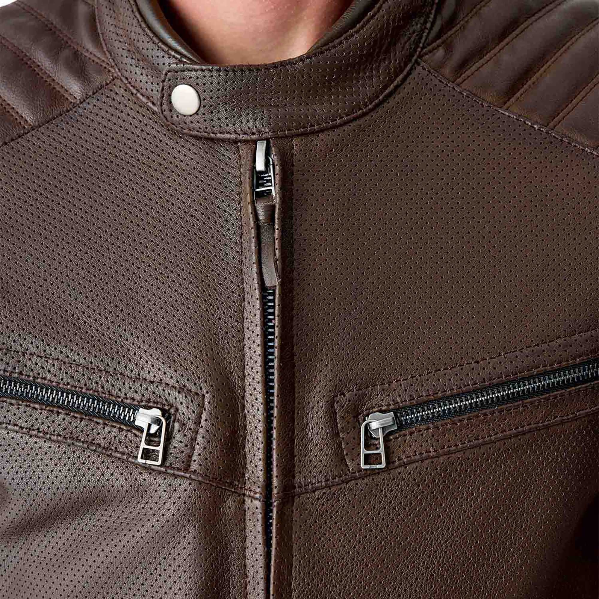 RST Motorcycle Classic | Urban Leather Jacket - Roadster Air D3O Armour (Walnut Brown)