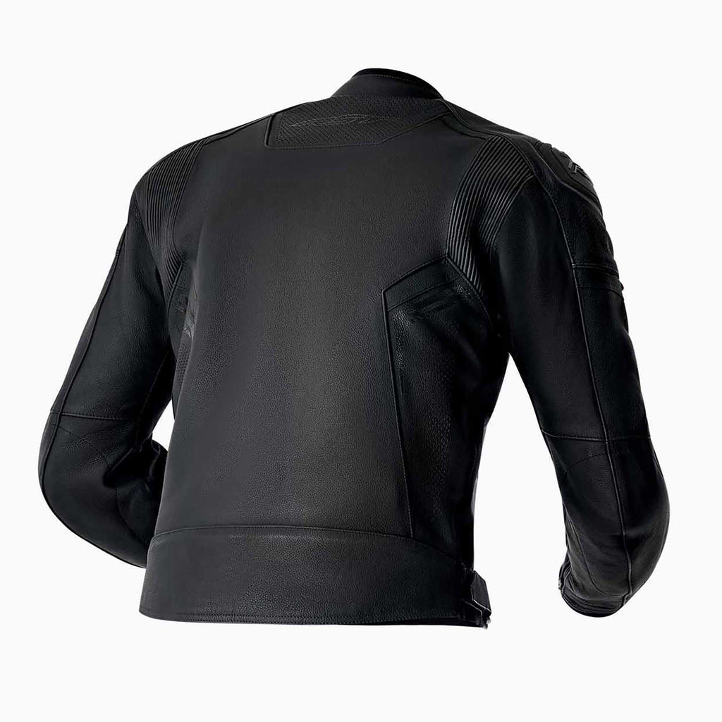 RST Motorcycle Sports | Road Leather Jacket - S1 D3O Armour (Black / Black / Black)