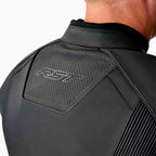 RST Motorcycle Sports | Road Leather Jacket - S1 D3O Armour (Black / Black / Black)