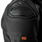 RST Motorcycle Sports | Road Leather Jacket - S1 D3O Armour (Black / Black / Black)