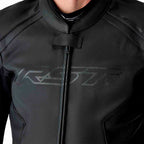 RST Motorcycle Sports | Road Leather Jacket - S1 D3O Armour (Black / Black / Black)