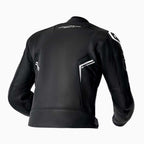 RST Motorcycle Sports | Road Leather Jacket - S1 D3O Armour (Black / Black / White)
