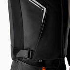 RST Motorcycle Sports | Road Leather Jacket - S1 D3O Armour (Black / Black / White)