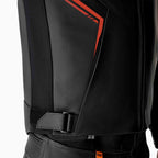 RST Motorcycle Sports | Road Leather Jacket - S1 D3O Armour (Black /  Grey / Red)