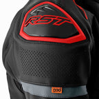 RST Motorcycle Sports | Road Leather Jacket - S1 D3O Armour (Black /  Grey / Red)