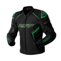 RST Motorcycle Sports | Road Textile Jacket - S1 D3O Armour (Black / Grey / Flo Green)