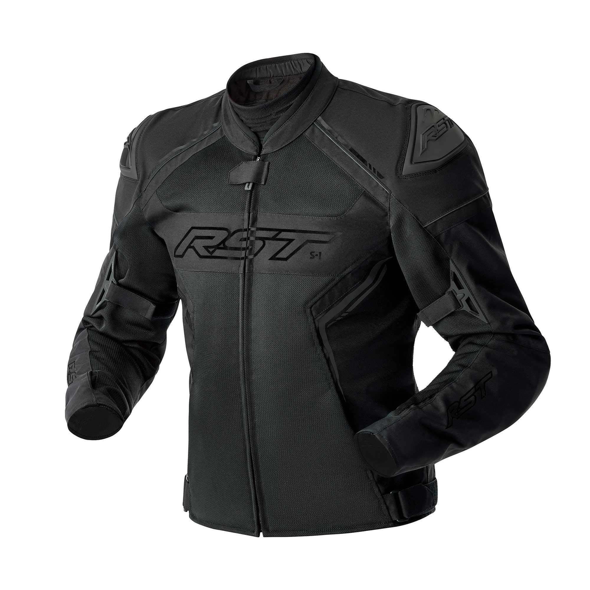 RST Motorcycle Sports | Road Textile Vented Jacket - S1 Mesh D3O Armour (Black)
