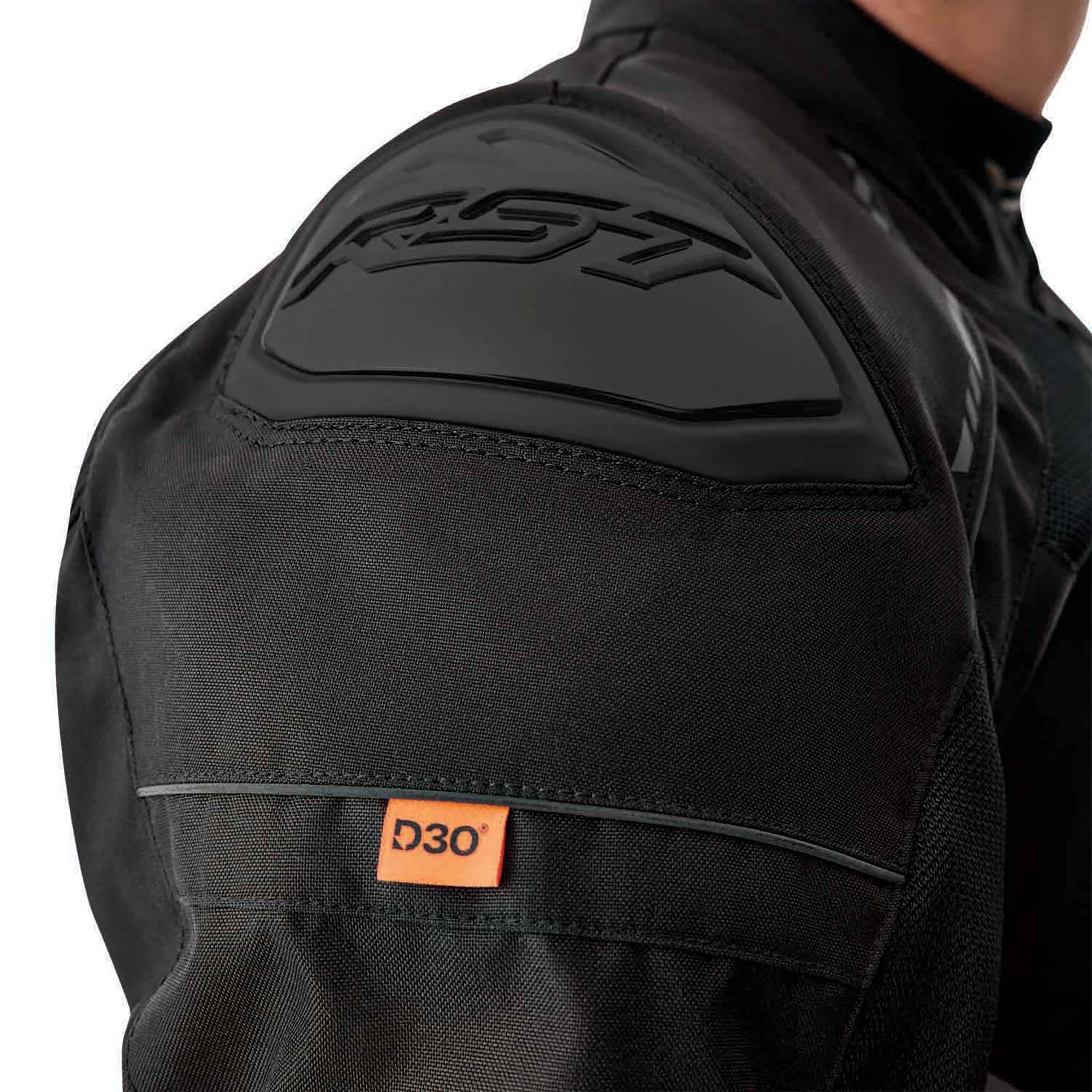 RST Motorcycle Sports | Road Textile Vented Jacket - S1 Mesh D3O Armour (Black)