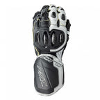 RST Motorcycle Race | Road Leather Gloves - Pro Series GP D3O Armour (Black / White)