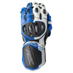 RST Motorcycle Race | Road Leather Gloves - Pro Series GP D3O Armour (Black / Blue)