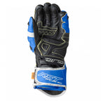 RST Motorcycle Race | Road Leather Gloves - Pro Series GP D3O Armour (Black / Blue)
