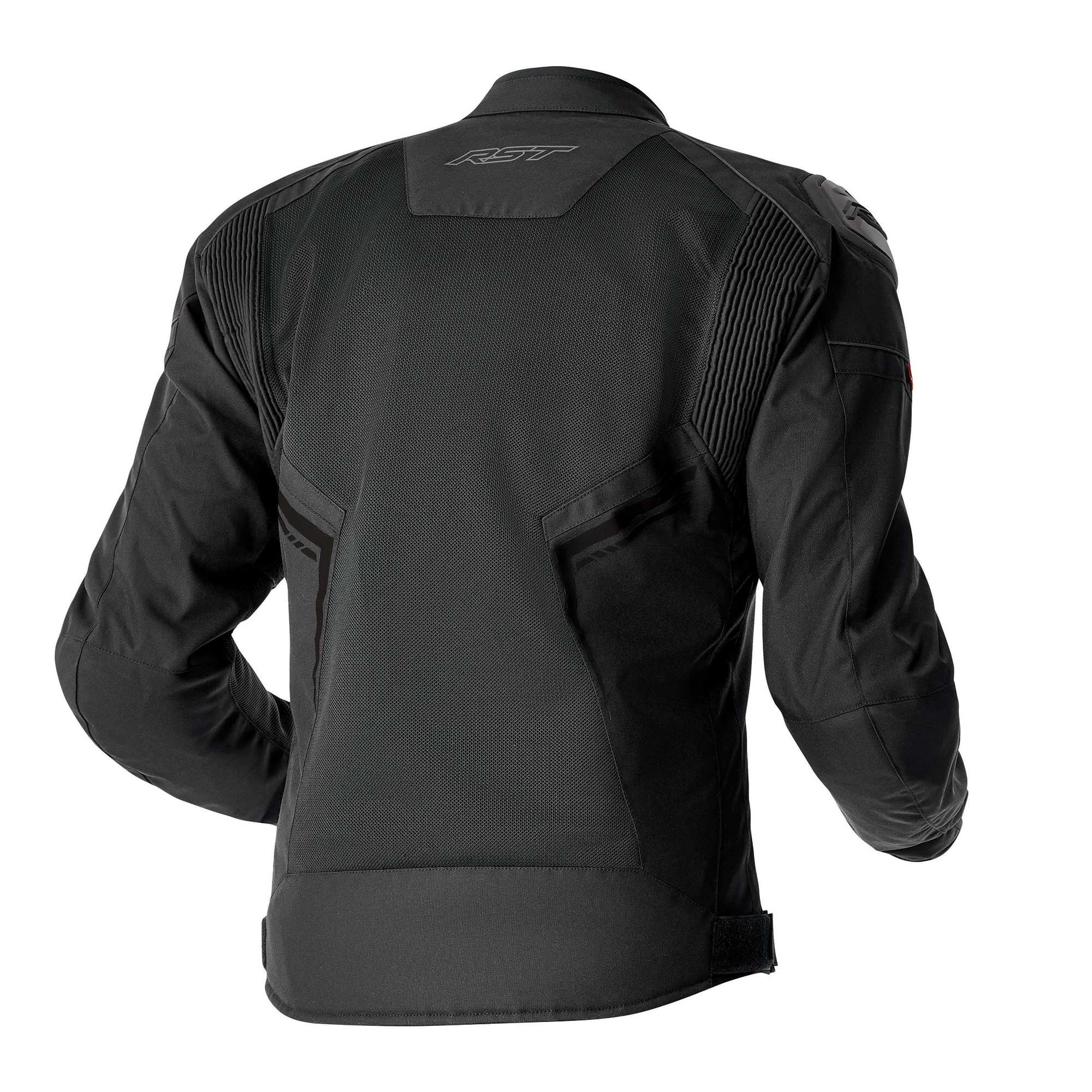 RST Women's Motorcycle Textile Jacket - S1 Mesh D3O Vented (Black / Black)