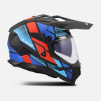 LS2 Motorcycle Adventure Helmet - MX702 BLOCK (Black/Red/Blue)