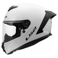LS2 Motorcycle Road Helmet - FF820 Rapid 3 Solid (Gloss White)