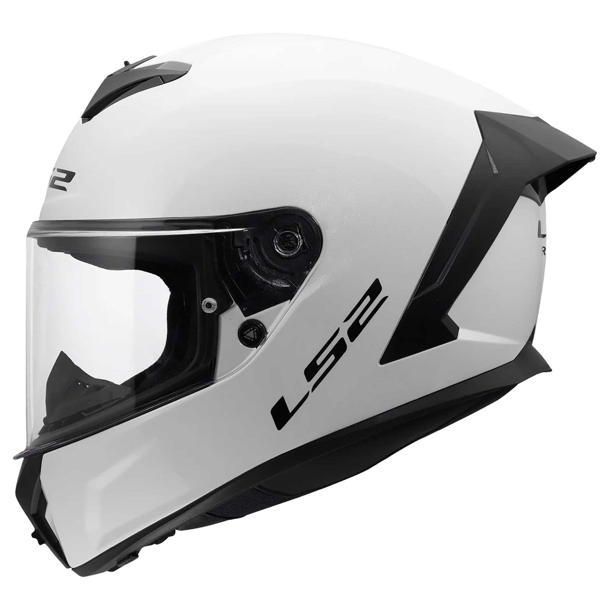 LS2 Motorcycle Road Helmet - FF820 Rapid 3 Solid (Gloss White)