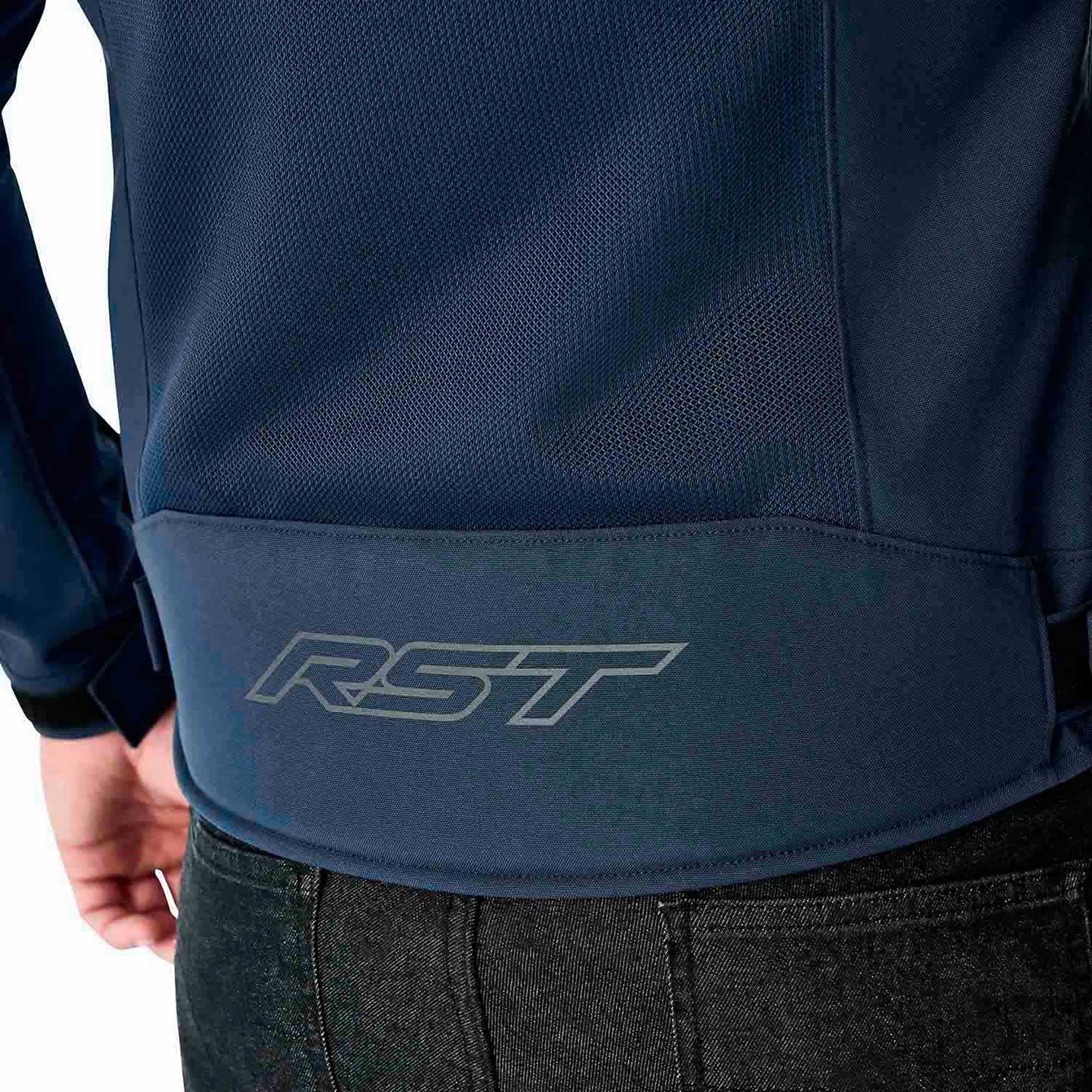 RST Motorcycle Vented Textile Jacket - Spectre Air D3O Armour (Navy)