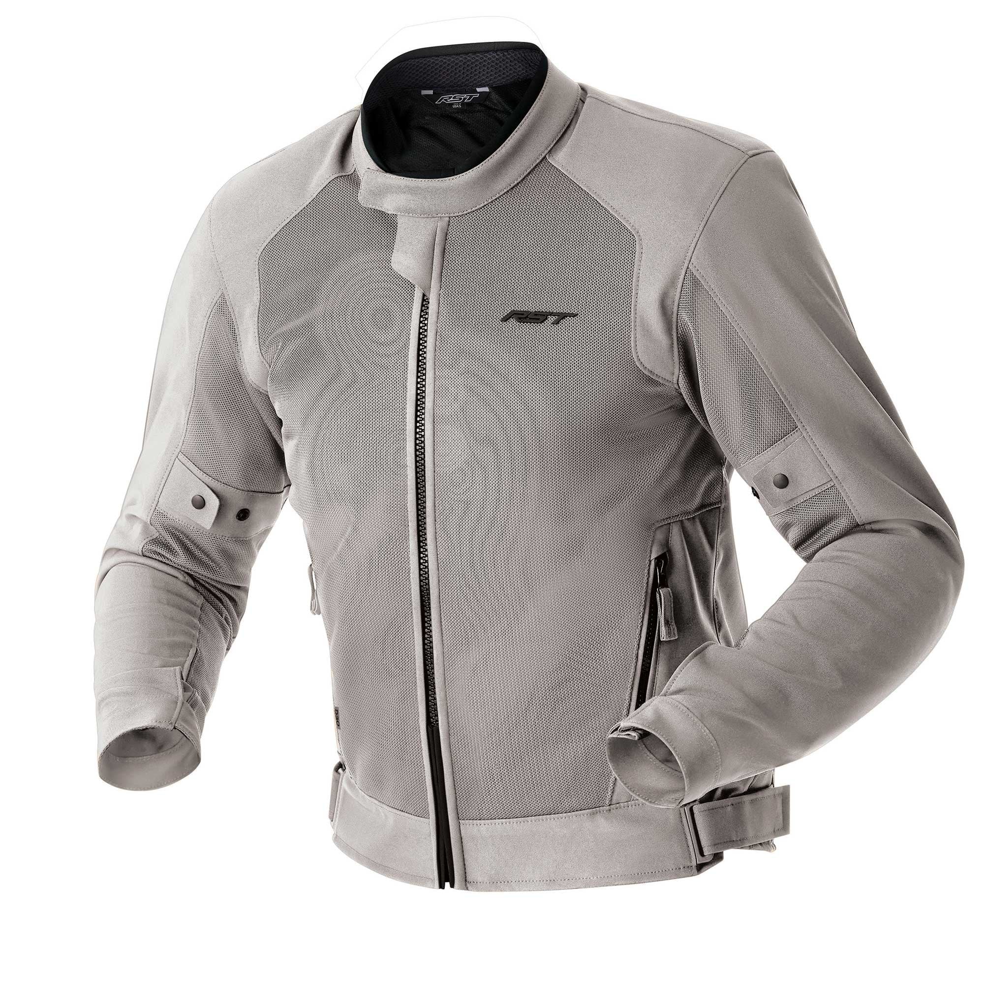 RST Motorcycle Vented Textile Jacket - Spectre Air D3O Armour (Silver)