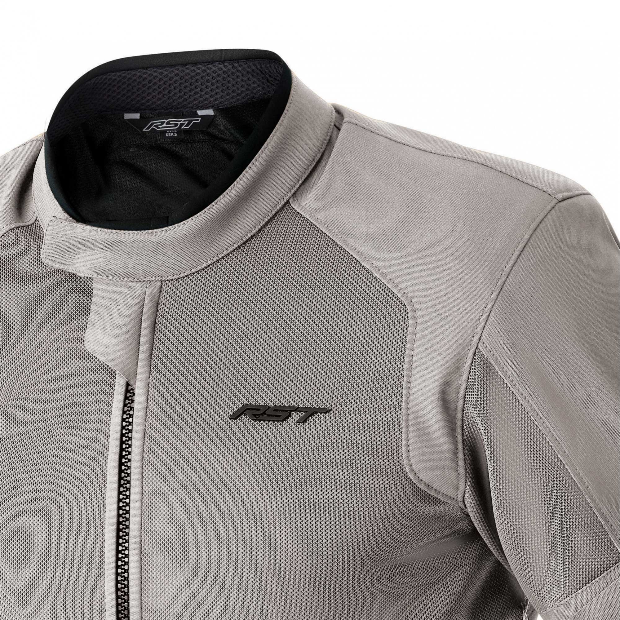RST Motorcycle Vented Textile Jacket - Spectre Air D3O Armour (Silver)