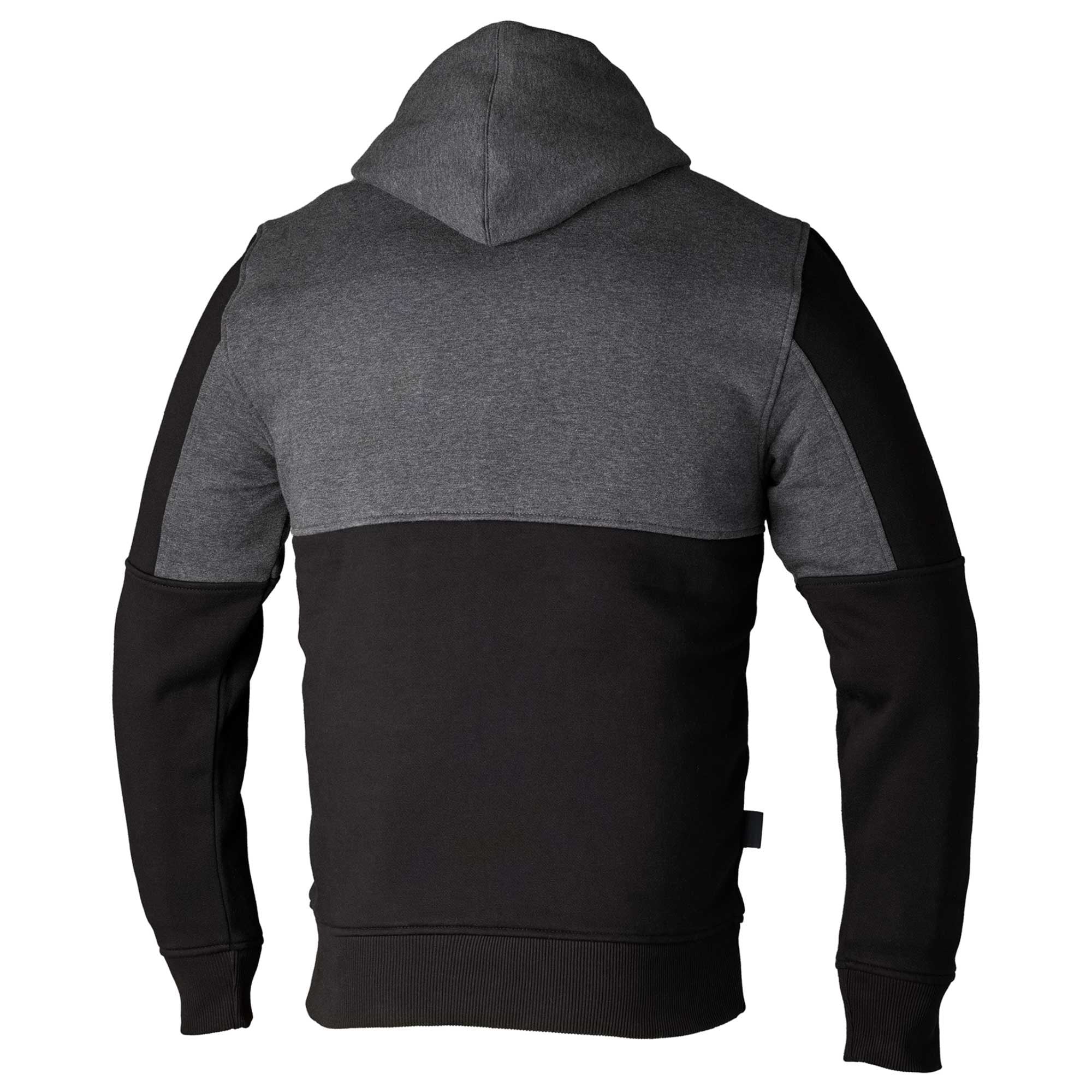 RST Motorcycle Riding Hoodie - Zip Through Team CE (Black / Grey)