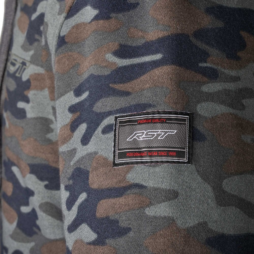 RST Motorcycle Riding Hoodie - Zip Through Urban CE (Camo)