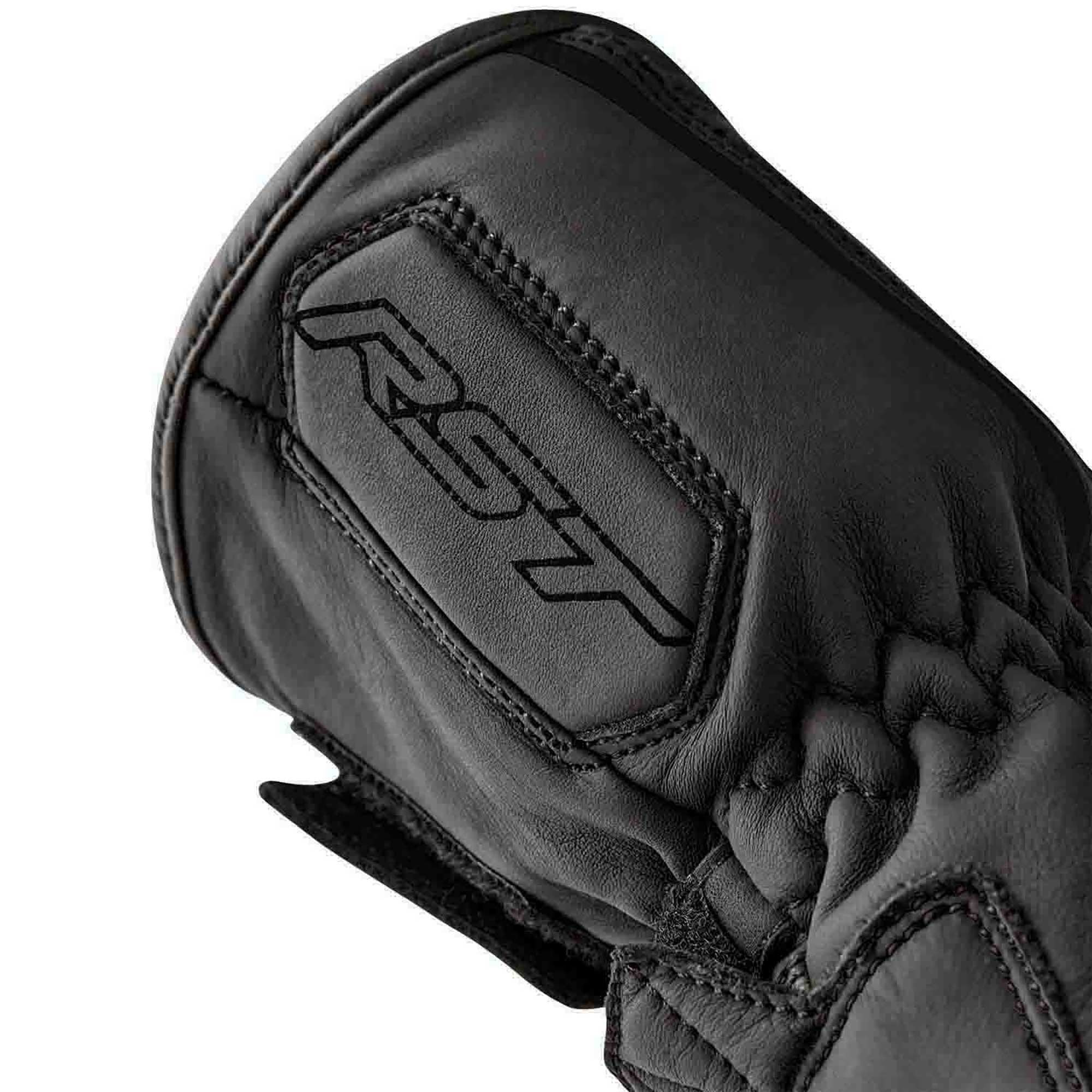 RST S1 V2 CE Motorcycle Road | Sports Leather Gloves (Black / Black)